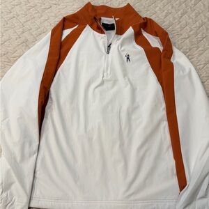 Jordan Eastside Golf White and Orange Windbreaker Pullover